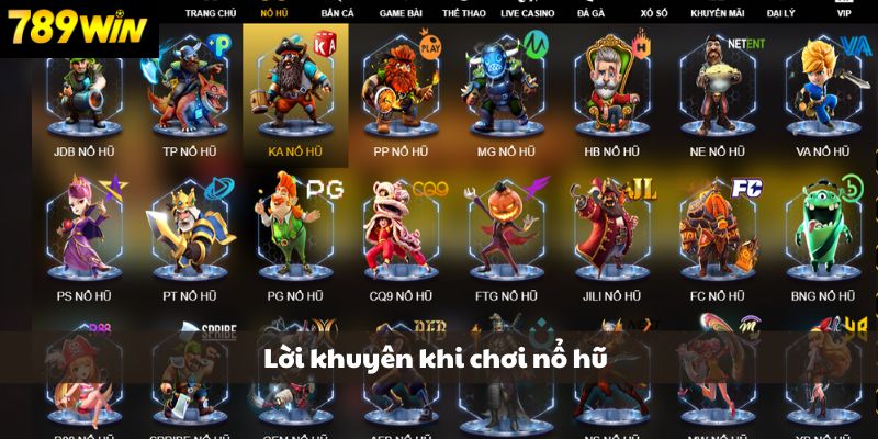 Lời khuyên khi tham gia trò chơi tại 789WIN