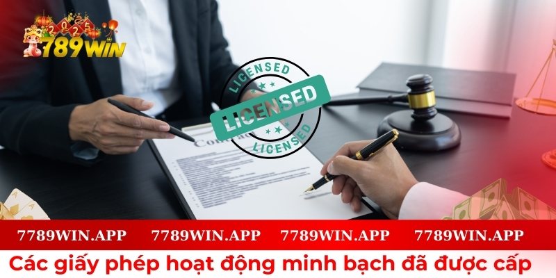 Nhà cái được cấp giấy phép hoạt động hợp pháp 