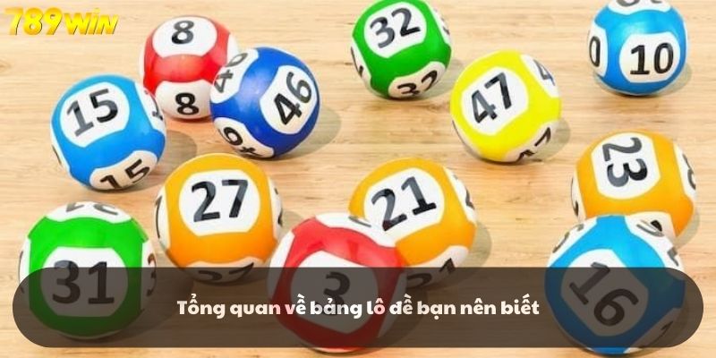 Tổng quan về bảng lô đề bạn nên biết